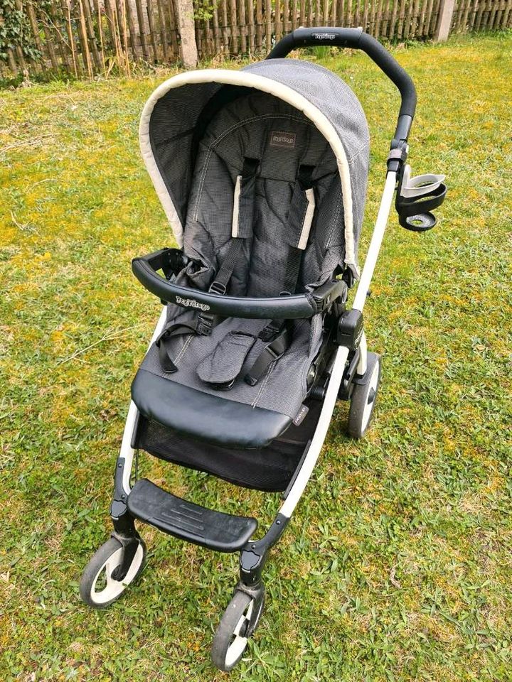 3 in 1 Kombi Peg Perego book 51 pop up Kinderwagen Buggy grau in München