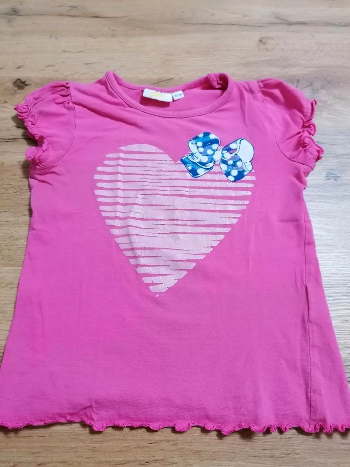 KurzarmT-Shirt 110/116 Prinzessin Olaf Pferd Herz Blumen in Radeberg