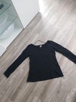 Damen Oberteil Top Langarmshirt Basic 34 Schwarz Frankfurt am Main - Eckenheim Vorschau