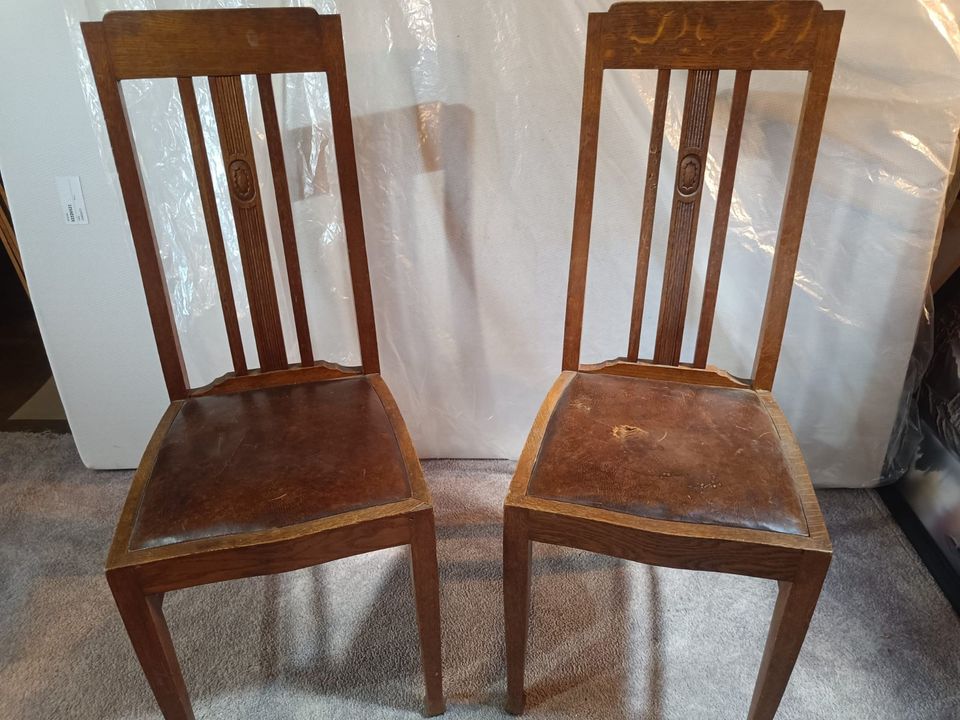 2 Stühle Anfang 20. Jahrhundert in Schleiz