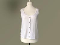 H&M Top L weiß Knöpfe Damen Shirt 40 42 Sommershirt Sachsen-Anhalt - Magdeburg Vorschau