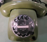 **DFG Wählscheibentelefon 70er Jahre grün** Nordrhein-Westfalen - Erftstadt Vorschau