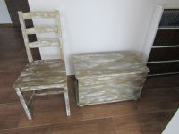 Stuhl Shabby Chic Kreide Garderobe Flur DIY Sitzbank Bayern - Donauwörth Vorschau