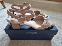 Caprice Sandalette Sandale beige Leder Antishock 42 43 NEU Nordrhein-Westfalen - Bornheim Vorschau