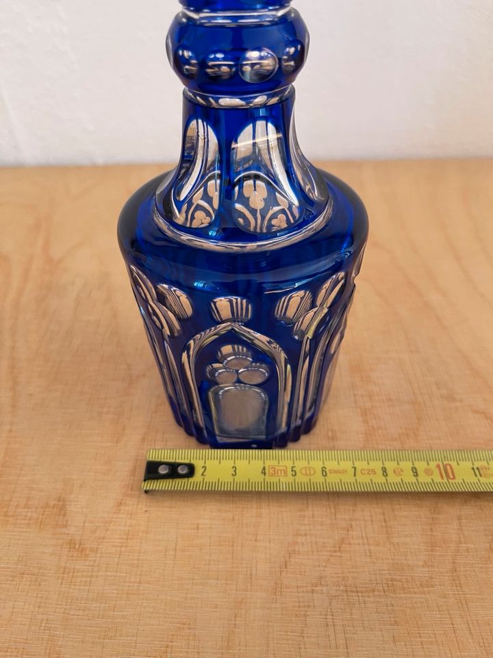 Kristall Vase blau in Bienenbüttel