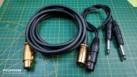 XLR 2m Verlängerung OFC + 2x 6,3mm auf XLR Audiokabel HiFi Nordrhein-Westfalen - Remscheid Vorschau