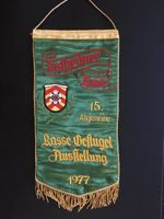 2 Flaggen Rasse-Geflügel-Ausstellung Ostheim (Nidderau) 1971 + 77 Frankfurt am Main - Bergen-Enkheim Vorschau