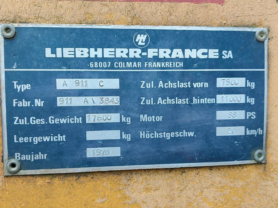 Liebherr 911 c Radbagger/ Bagger in Lichtenfels