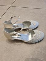 Brautschuhe Pumps elfenbein Stickerei Gr 39 Bayern - Döhlau Vorschau