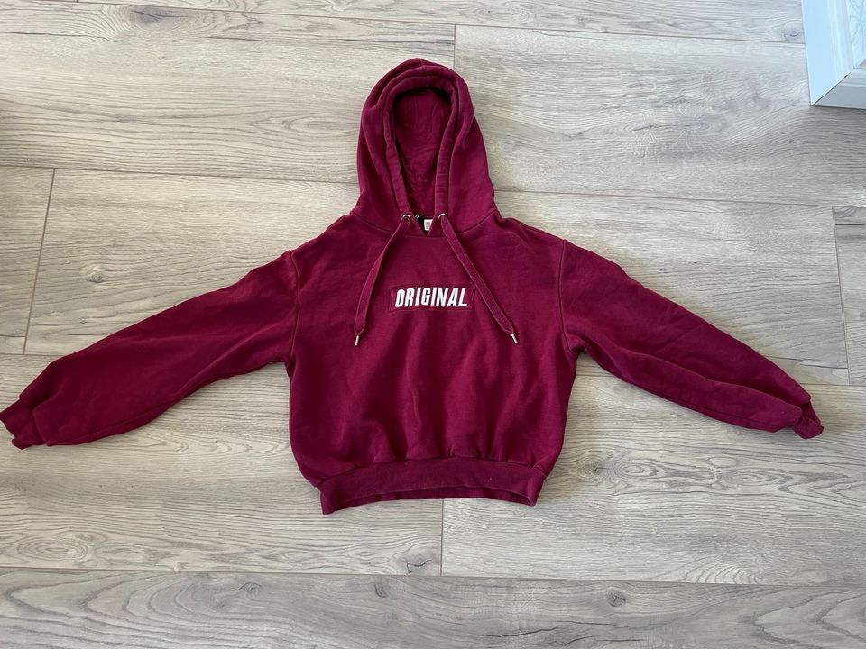 Hoodie h&m maroon sale