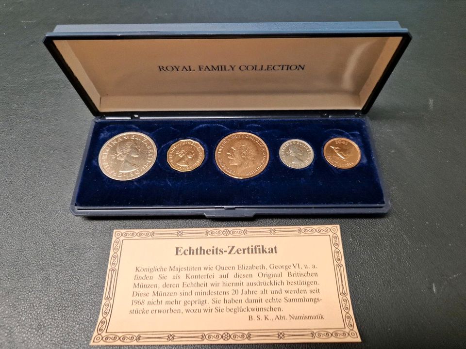 Royal Family Colection Britische Münzen in Rudolstadt