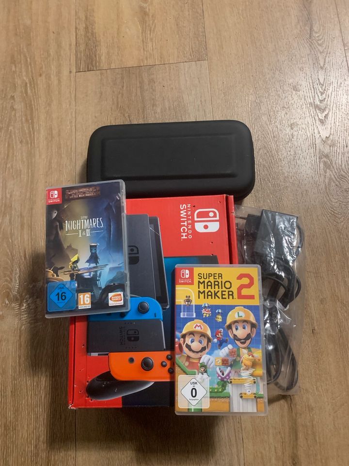 Nintendo Switch mit tasche und spiele in Bergkamen