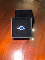 925 Silber Ring Gr.52 Blauer Stein Niedersachsen - Hammah Vorschau