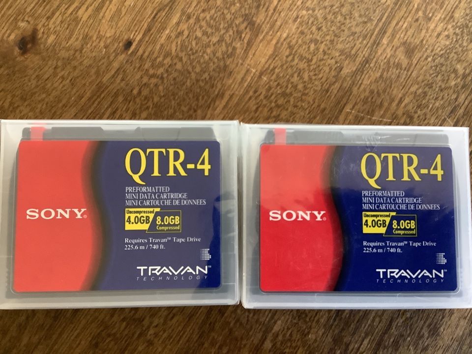 Sony QTR-4 Minicartridge Mini data Cartridge Travan in Thierhaupten