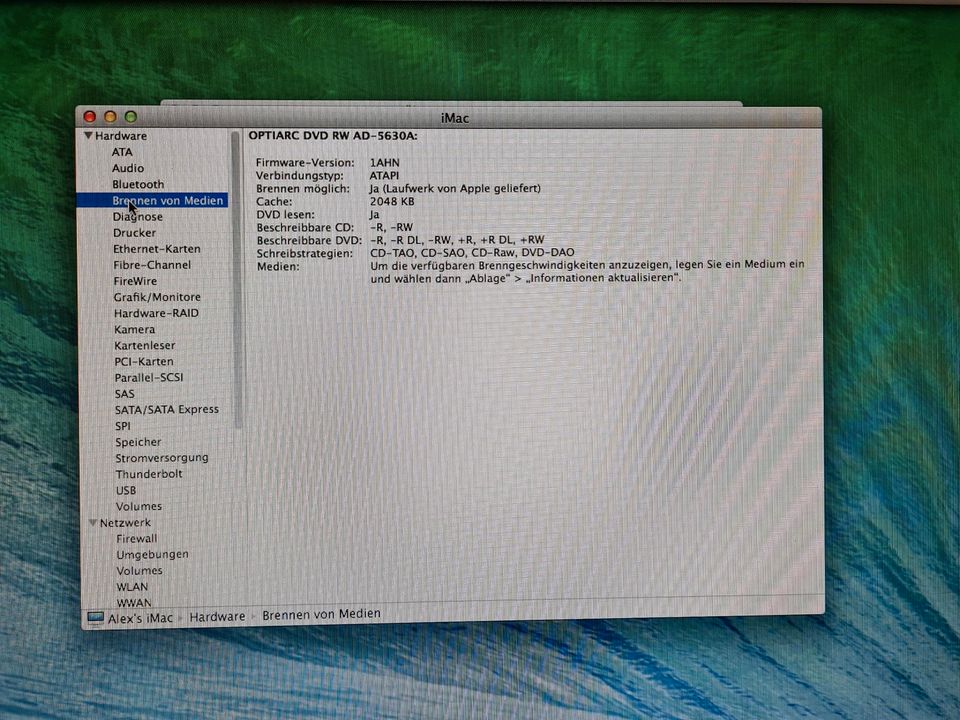 20'' Apple iMac 8,1 für Sammler/Nostalgiker in Eberswalde
