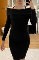Schwarzes schulterfreies Strickkleid Berlin - Neukölln Vorschau