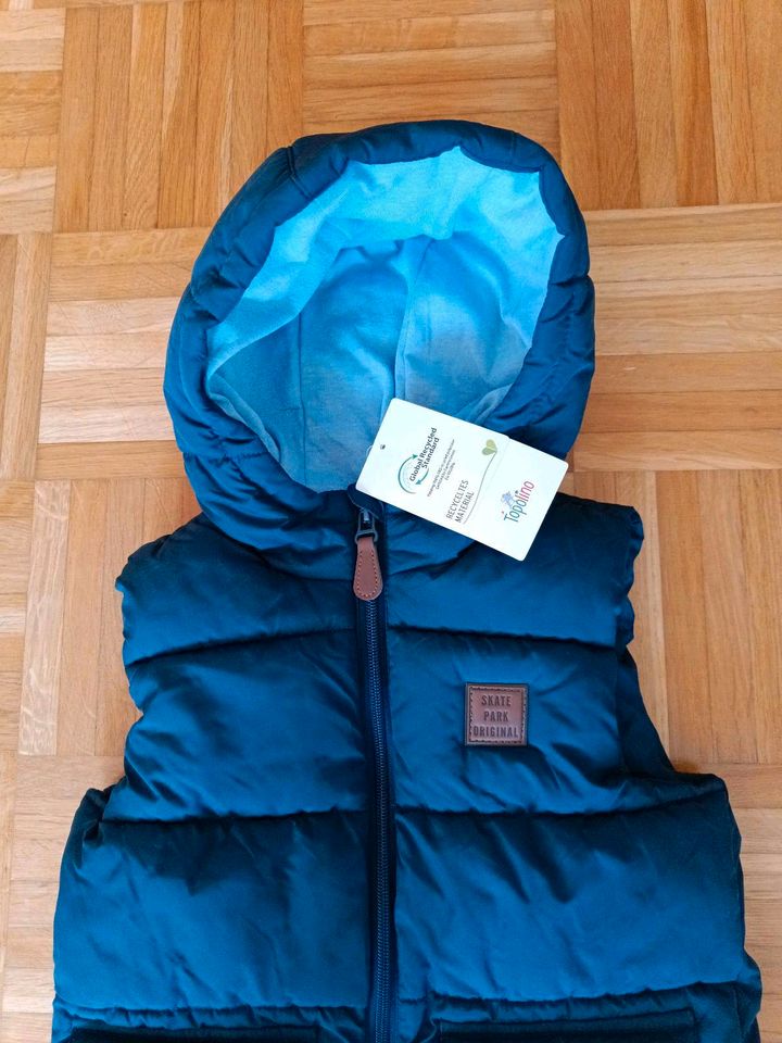 NEU Weste Gr 98 104 Ernstings Junge blau Jacke in Estenfeld