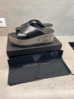 MARCCAIN Keilsandalen Gr. 40 schwarz / beige Niedersachsen - Syke Vorschau
