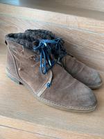 Gefütterte braune Schnür Boots Desert Boots Gr. 42 Bugatti Leder Nordrhein-Westfalen - Rheda-Wiedenbrück Vorschau