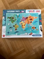 Puzzle Kinderpuzzle EXPLORING MAPS 250 Teile Tiere Weltkarte Bayern - Schweinfurt Vorschau