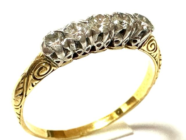 750er / 18kt Art Deco Brillant Ring ca. 0,40ct in Bochum