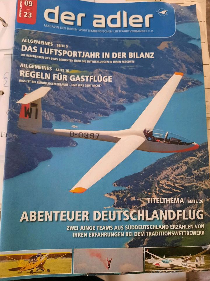 "Der Adler" Luftsport Luftfahrt Zeitschrift Fliegen; TOP-Zustand! in Laupheim