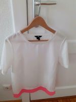 Weiße Bluse von H&M mit pinken Abschlüssen  in Gr.40 Berlin - Lichtenberg Vorschau