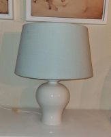 Tischlampe Lampe Porzellan & Schirm mint 46 cm Niedersachsen - Aurich Vorschau