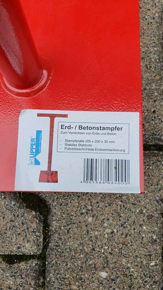 Erdstampfer/ Betonstampfer 20x20cm 12kg zum Mieten in Mudenbach