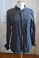 Vintage Hemd Jeanshemd H&M Grau Schwarz Lila Braun Batik Gr. M Nordrhein-Westfalen - Wermelskirchen Vorschau