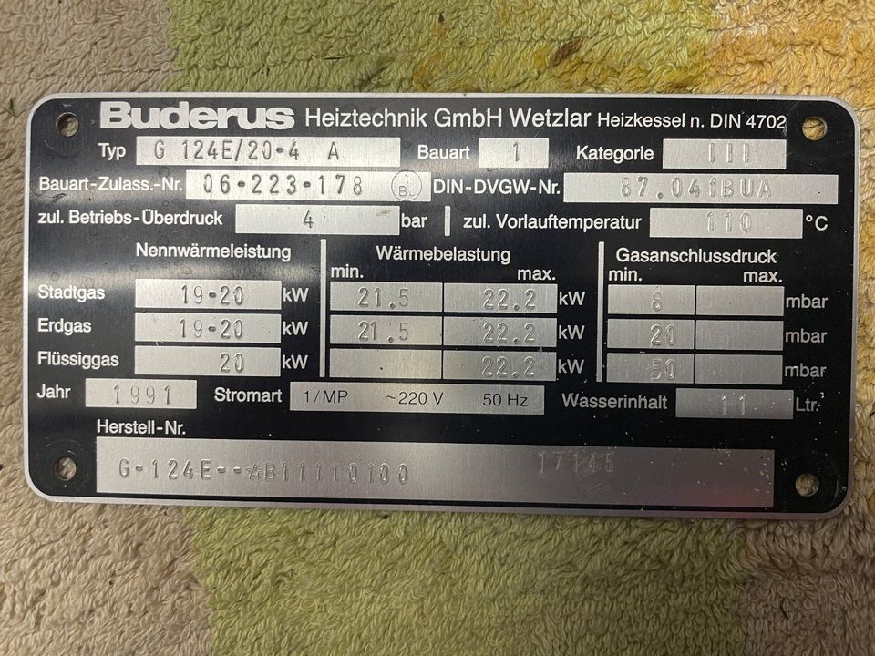 Buderus HS3206--X Heizungssteuerung und weitere Teile in Kreba-Neudorf