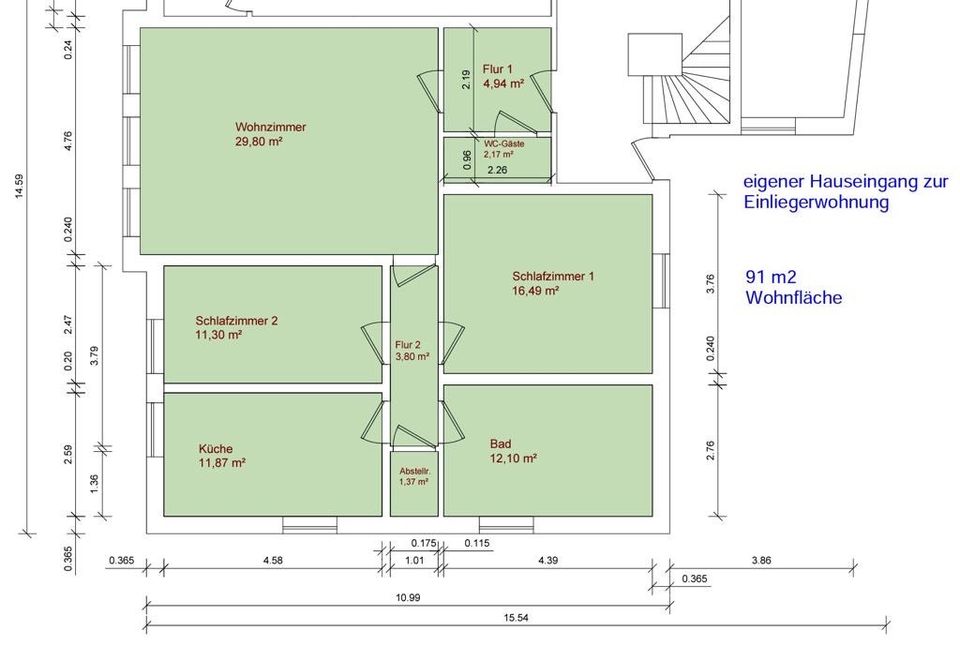 NEU renovierte 3-Zimmerwohnung in Poppenlauer in Maßbach