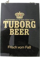 Tuborg Brauerei - Beer - Frisch vom Faß - Zapfhahnschild Sachsen - Eilenburg Vorschau