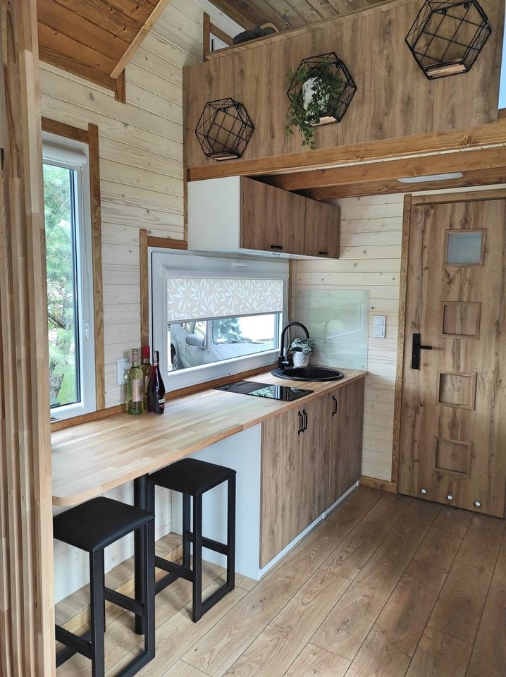 Tiny House Klara | 6.60m | WINTERFEST | Schlüsselfertig | HOLZOFEN u. Fußbodenheizung! | Mobilheim | Mobilhaus | Gartenhaus in Jacobsdorf 