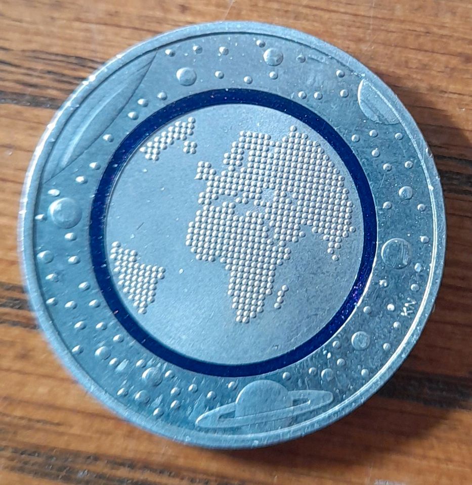 5 Euro Sammelmünze Polymerring blau 2016 J in Lunden