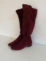 Unützer bordeauxrot Overknee-Stiefel Wildleder Gr.38,5 w Neu München - Pasing-Obermenzing Vorschau