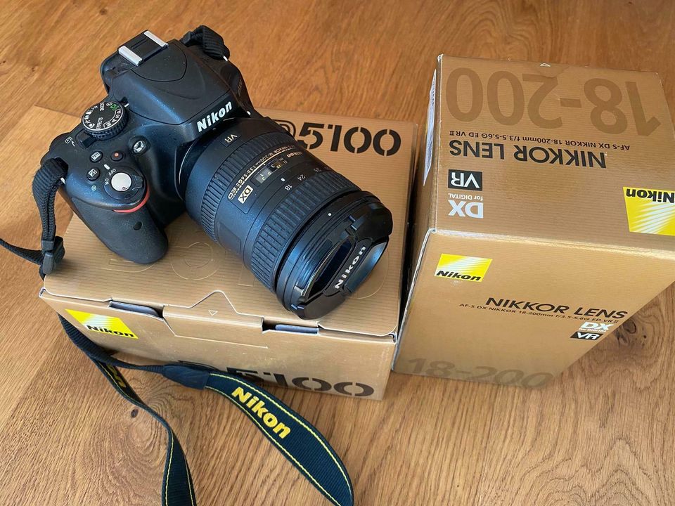 Nikon D5100 und Nikkor Objektiv 18-200 mm f/3.5-5.6G ED VRII DX V in  Ludwigsvorstadt-Isarvorstadt - Isarvorstadt | eBay Kleinanzeigen ist jetzt  Kleinanzeigen