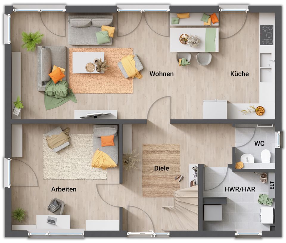 Schick und gradlinig – die perfekte Form zum stadtnahen Wohnen in Sontra OT Wichmannshausen in Sontra