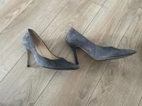 Höhl Pumps Wildleder grau Gr. 39 Hessen - Groß-Gerau Vorschau