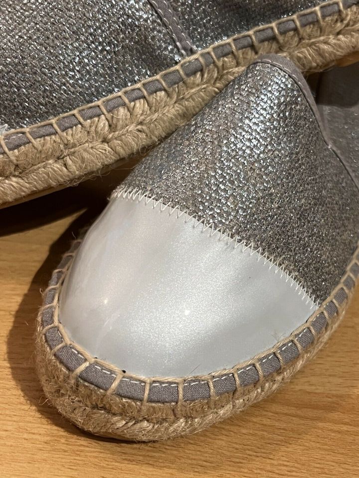 Heine Espadrilles Sandale Ballerina Gr. 39/40/41 Blau NEU in Langenselbold