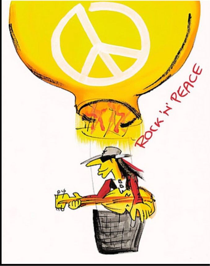 Farbsiebdruck Udo Lindenberg "Rock`n Peace" handsigniert in Grömitz