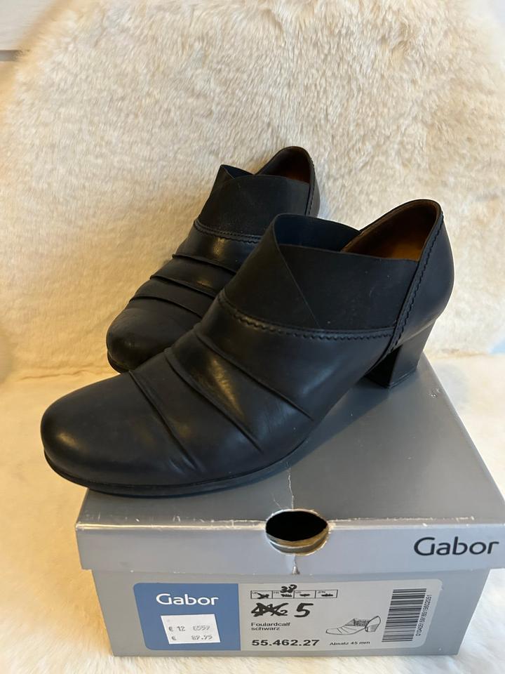Gabor Leder Stiefelette Stiefel Boots Gr. 38 schwarz 24,-€ in Moers