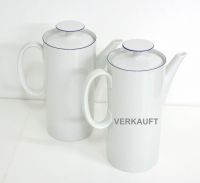 Kaffekanne Kanne THOMAS Medaillon Rand blau weiß Baden-Württemberg - Laudenbach Vorschau