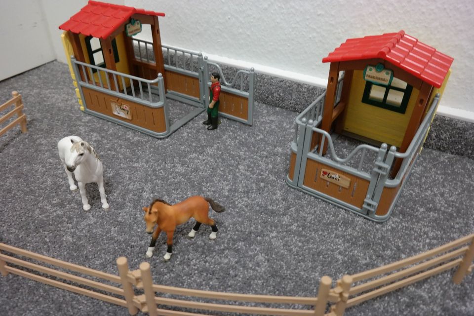 Schleich Farm World 72116 Besuch im Offenstall Pferdebox in Buchholz in der Nordheide