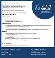 Lackierer (m/w/d) gesucht Niedersachsen - Celle Vorschau