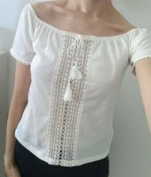 cremefarbenes T-Shirt mit Spitze, H&M, Sommer *NEU* Leipzig - Altlindenau Vorschau