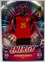 Topps Match Attax UEFA EURO 2024 EM Energy Jeremy Doku Belgien Sachsen - Mockrehna Vorschau