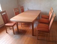 Tisch mit 6 Stühlen, massiv, vermutlich Kernbuche Nordrhein-Westfalen - Werther (Westfalen) Vorschau