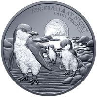 Australien bei Nacht Zwergpinguin 2024 1 oz 999 Silbermünze Niedersachsen - Fürstenau Vorschau