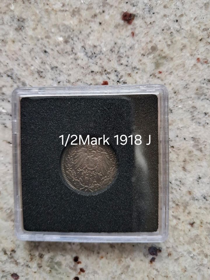 Münze 1/2 Mark Deutsches Reich J in Weilerswist